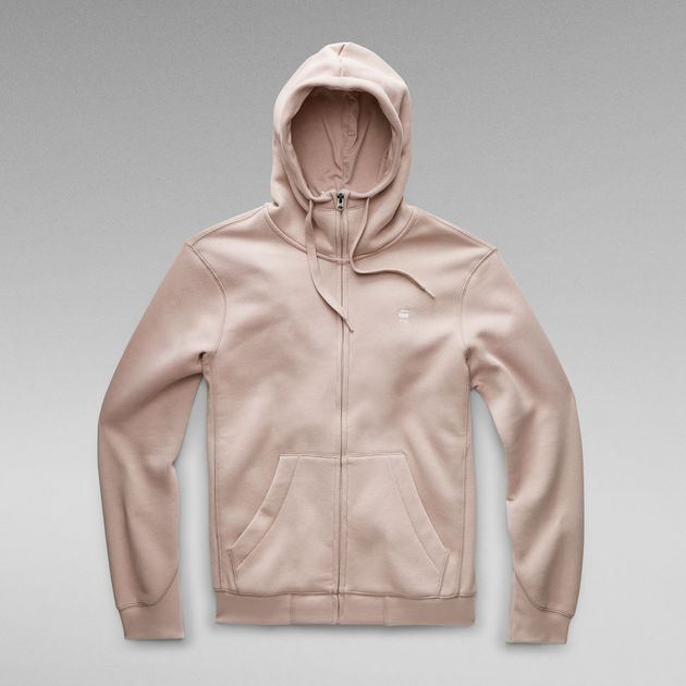 Premium Core Hooded Zip Sweater | ピンク | G-Star RAW®