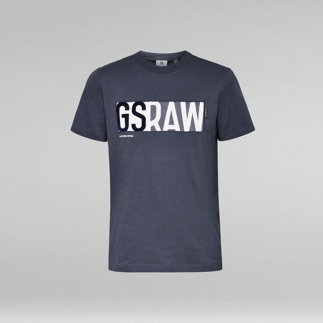 Denim Logo T-Shirt | Medium blue | RAW®