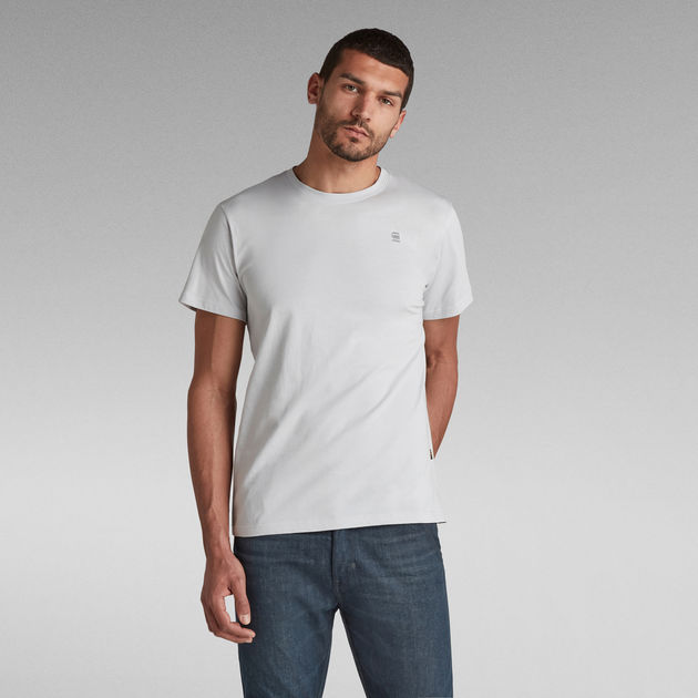 送料込★G-Star★半袖Tシャツ Base-S Ribbed Tシャツ Base-S T-Shirt | グレー | G-STAR® JP
