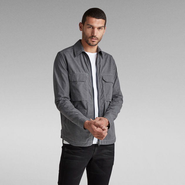 Overshirt online zip jacket
