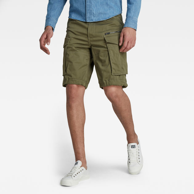 Mens Clothing Shorts Casual shorts G-Star RAW Rovic Zip Loose 1/2 Short in Green for Men Save 63% 