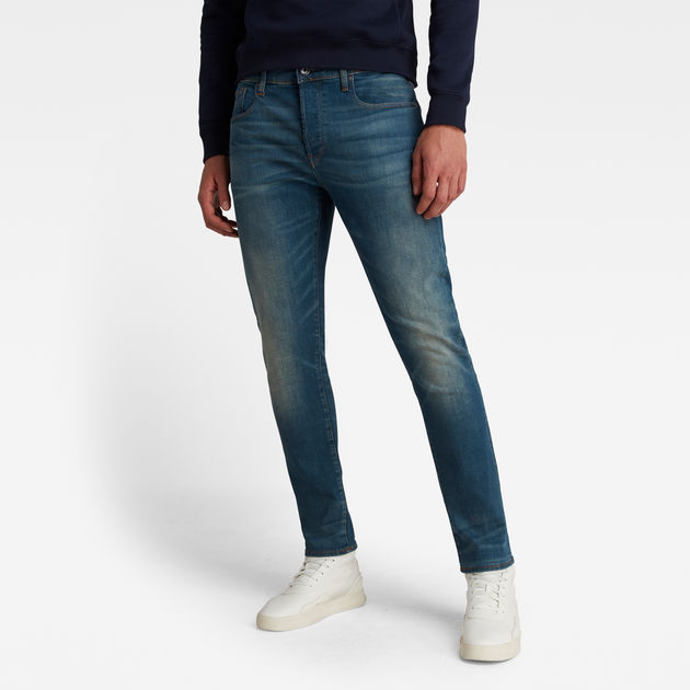 G-Star RAW Denim 3301 Slim Jeans in het Blauw voor heren Heren Kleding voor voor Jeans voor Skinny jeans Bespaar 38% 