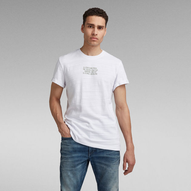 Chest Text T-Shirt | White | G-Star