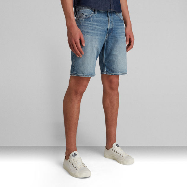 G-Star RAW Triple A Straight Shorts in het Blauw voor heren Heren Kleding voor voor Shorts voor Casual shorts 