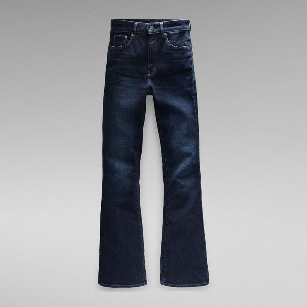 G-Star RAW Denim 3301 Flare Bootcut Jeans in Blue Womens Clothing Jeans Flare and bell bottom jeans 