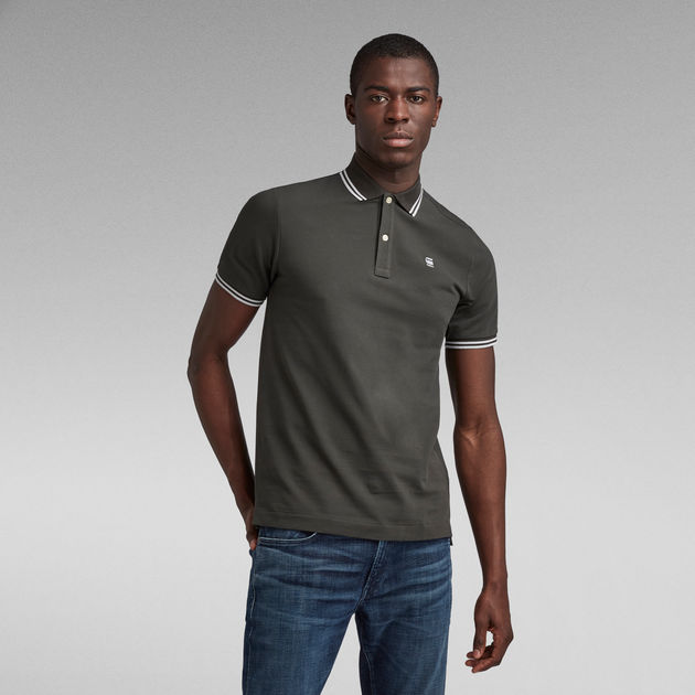 Dunda Slim Stripe Polo | Grey | G-STAR® US