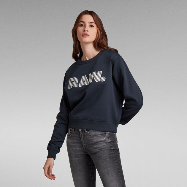 Graphic Sweater | Dark blue | G-STAR® US