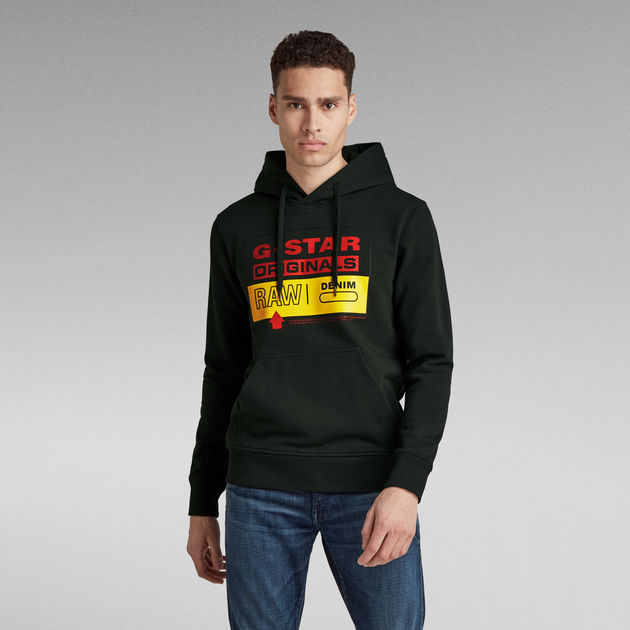 Originals Hooded Sweater Grey G STAR ZA