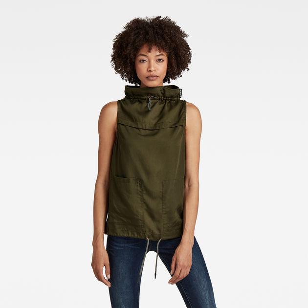 mock neck sleeveless shirt