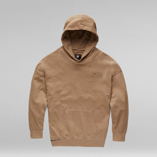 graphic beige hoodie