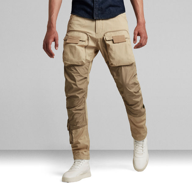 3D Straight Tapered Cargo Pants | Beige | G-STAR® US