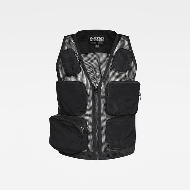 E Mosquito Multi Pocket Vest | Black | G-STAR® US