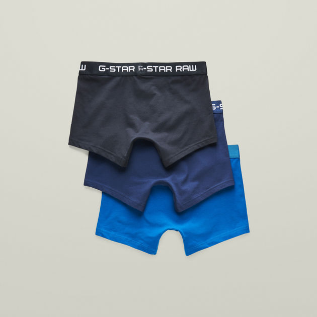 kleding Nuttig Samenstelling Klassische Boxershorts Kleur 3-Pack | Midden blauw | G-Star RAW®