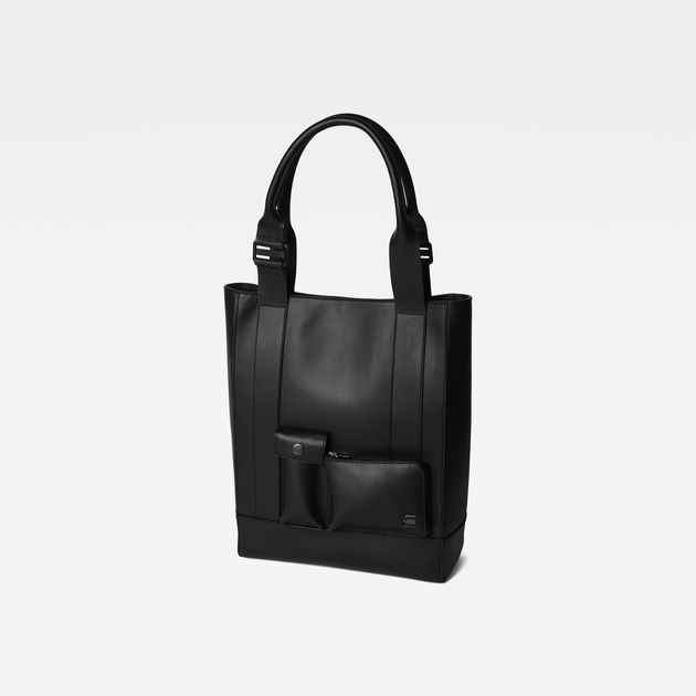 Leather Shopper | Black | G-STAR® US