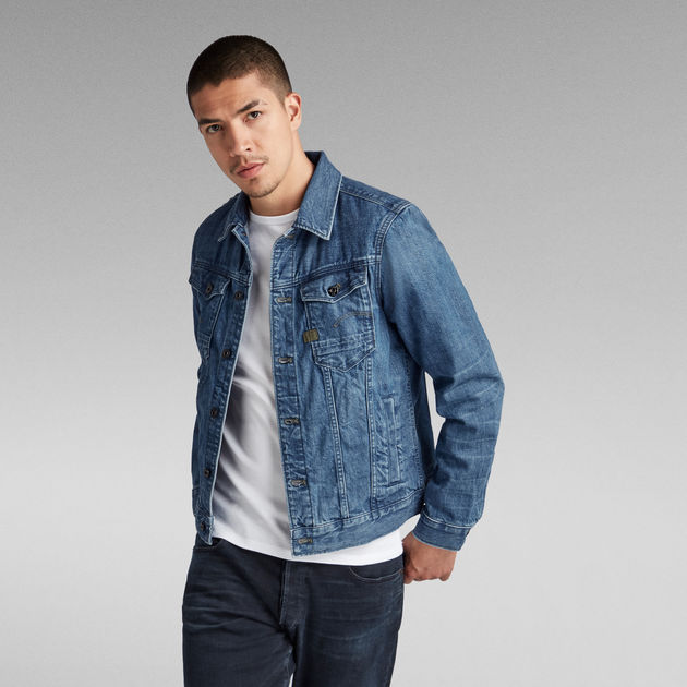 NEW G-Star Raw ジースターArc 3d jacket Blue G-STAR Raw Denim Jacket Organic 100% Cotton Men's Size M Arc