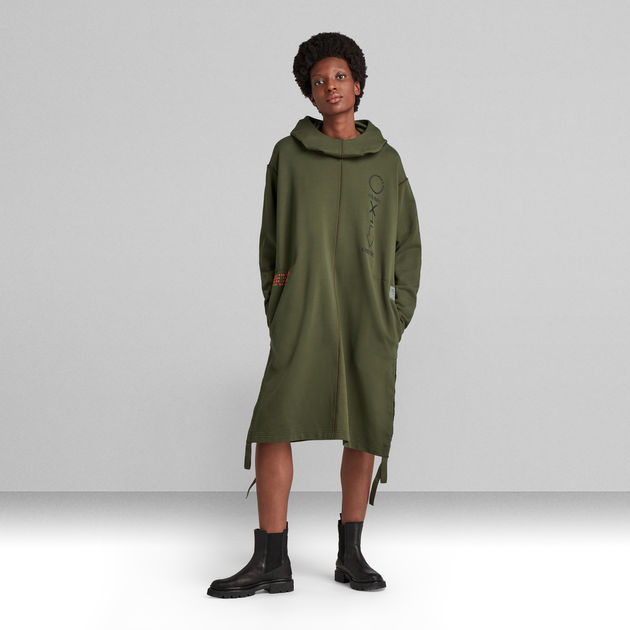 long hoodie dress