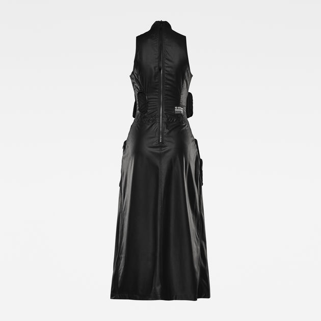 E Multipocket Maxi Dress | ブラック | G-Star RAW®
