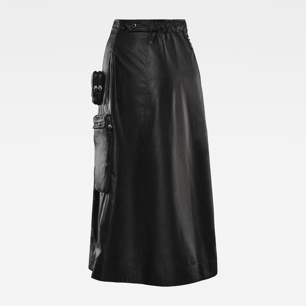 utility black skirt