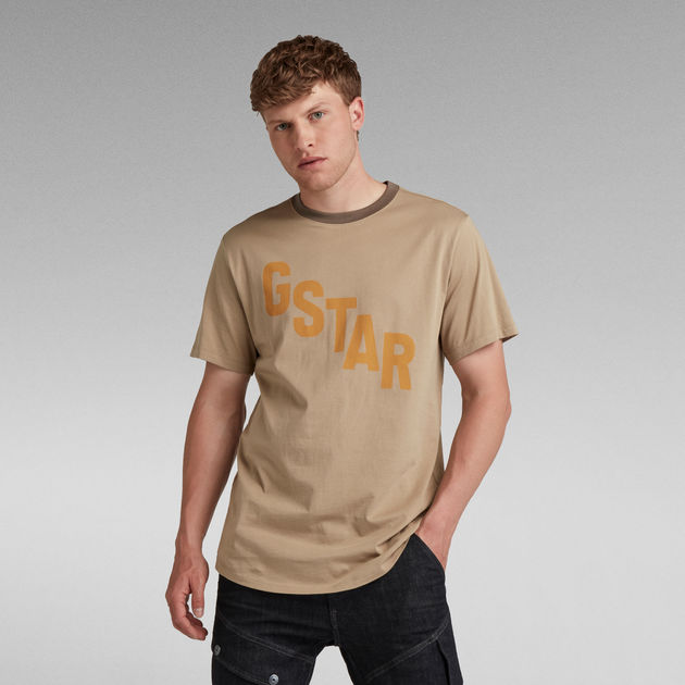 送料込★G-Star★ Lash Sports Graphic Tシャツ Lash Sports Graphic T-Shirt | ベージュ | G-STAR® JP