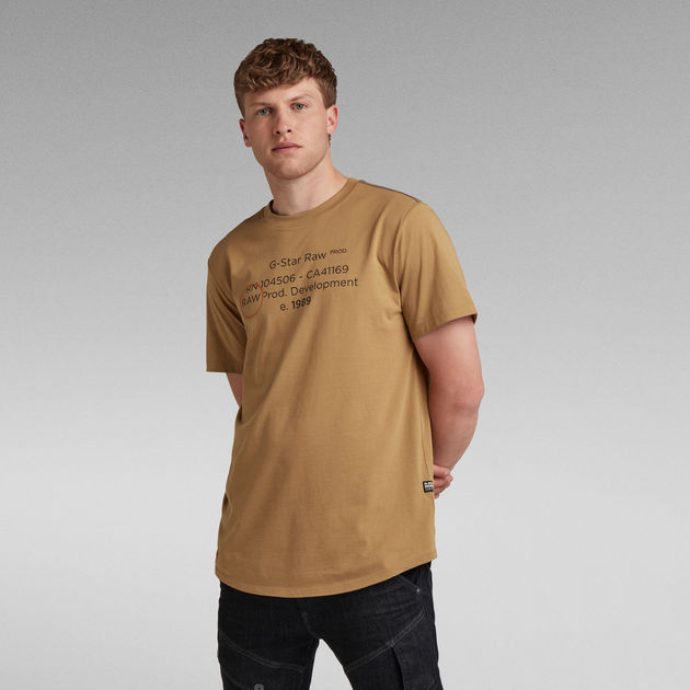 graphic brown shirt