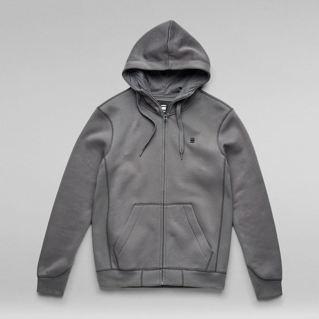 Op de loer liggen vraag naar legering Premium Core Hooded Zip Sweater | Grey | G-Star RAW®