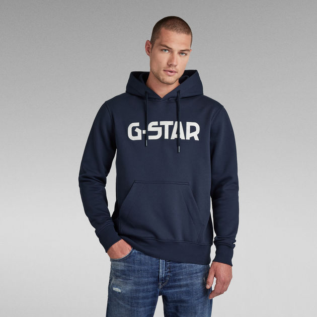 Arrastrarse Retorcido Intuición G-Star Hooded Sweater | Dark blue | G-Star RAW®