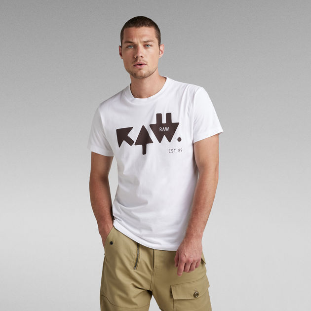 Aan Speel bijwoord RAW Arrow T-Shirt | White | G-Star RAW®