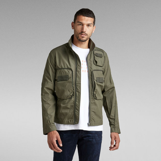 Overshirt Bound Pocket Track Bomber | Green | G-Star RAW® US