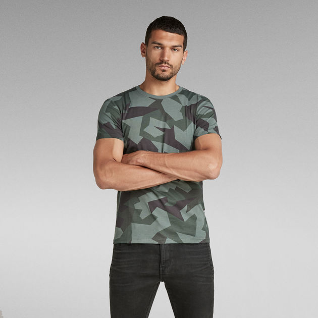 T shirt Camo Round Neck Multi couleur G STAR CA
