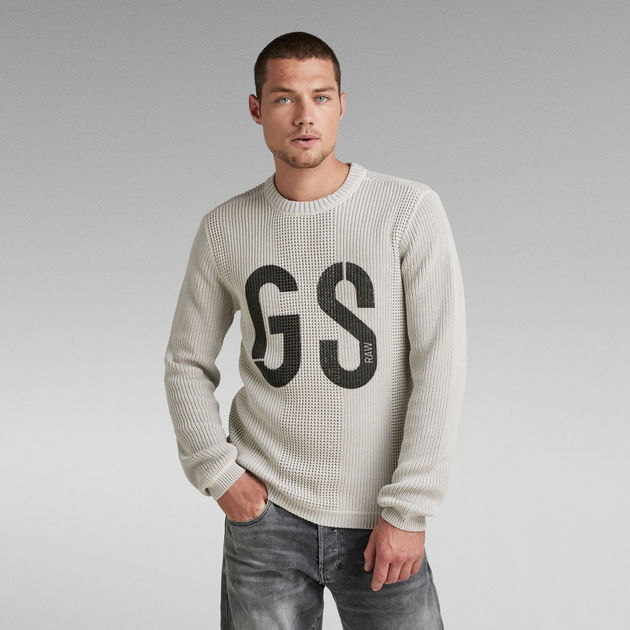 Jersey G-Star Structured Blanco para Hombre