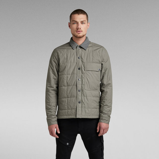 G star quilted overshirt Clearance