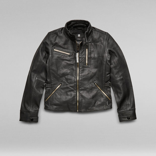 Leather Biker Jacket | Black | G-Star RAW®