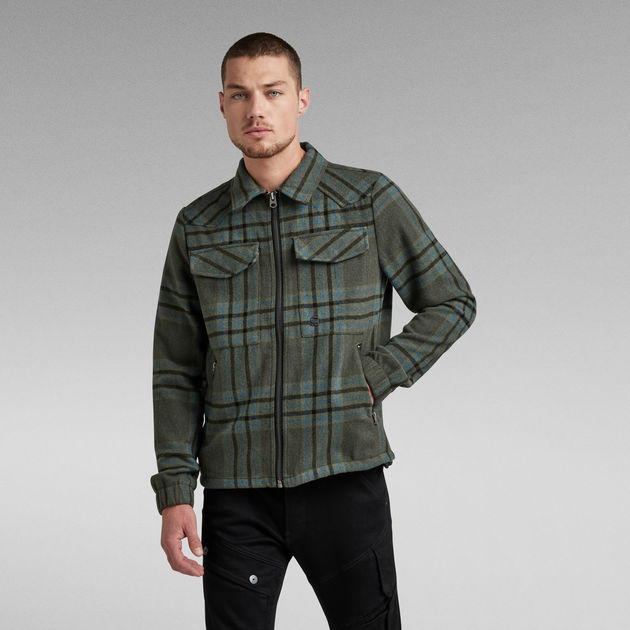 Check Overshirt Jacket | Multi color | G-STAR® US
