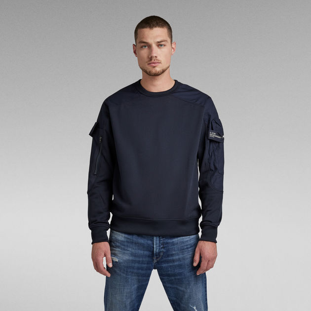 ジースターロウ G-STAR RAW　CONTAINER SWEATER Container Sweater | Grey | G-STAR® US