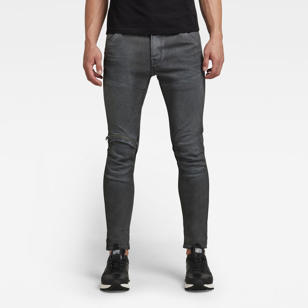 5620 3D Zip Knee Skinny Jeans | Grey | G-Star RAW®