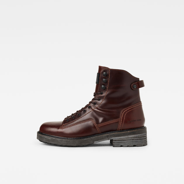 Roofer IV Mid Leather Boots Red G STAR ZA