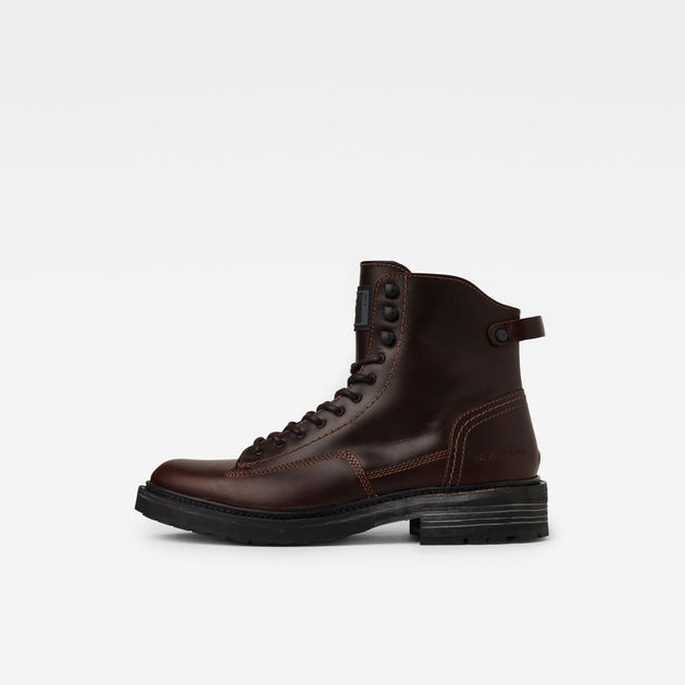regeren Vet grond Roofer IV Mid Leather Boots | Red | G-Star RAW®