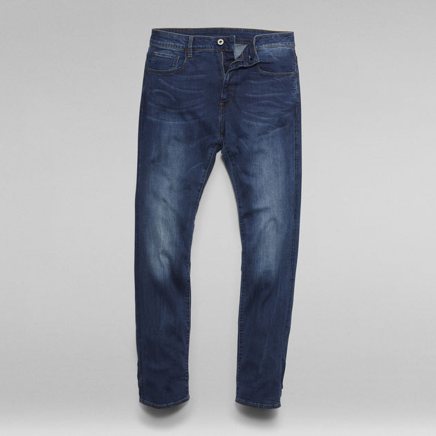 3301 Deconstructed Slim Straight Jeans | Medium blue | G