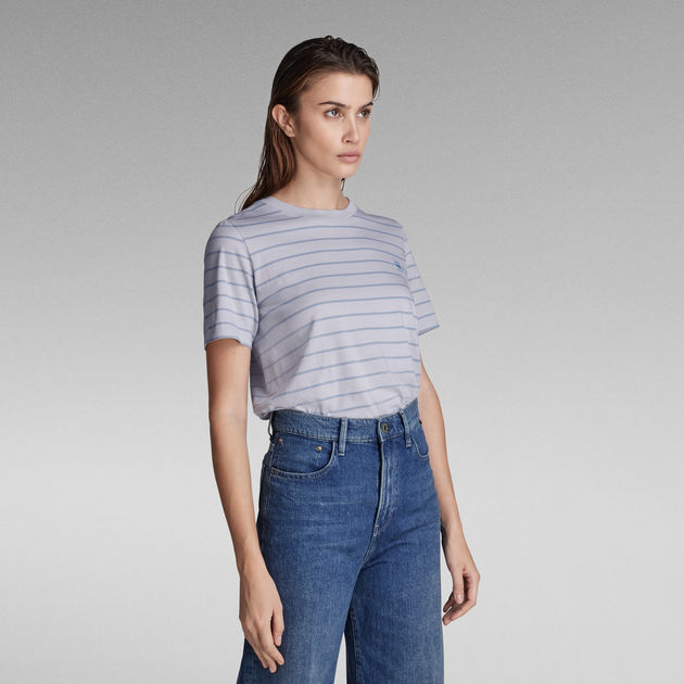 Filippa K striped organic-cotton shorts - Blue