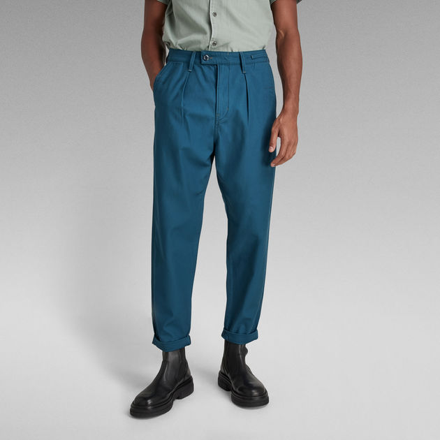 Heren Kleding voor voor Broeken Bespaar 13% pantalons en chinos voor Casual broeken G-Star RAW Worker Relaxed Chino Pants in het Blauw voor heren 