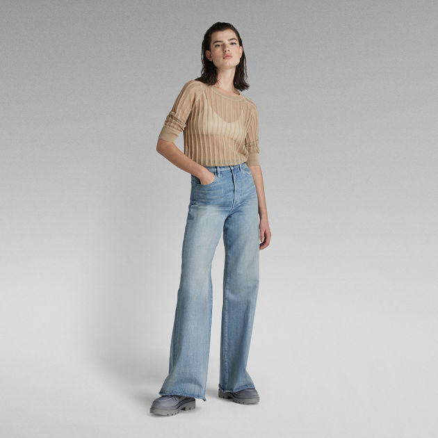 g star wide leg jeans