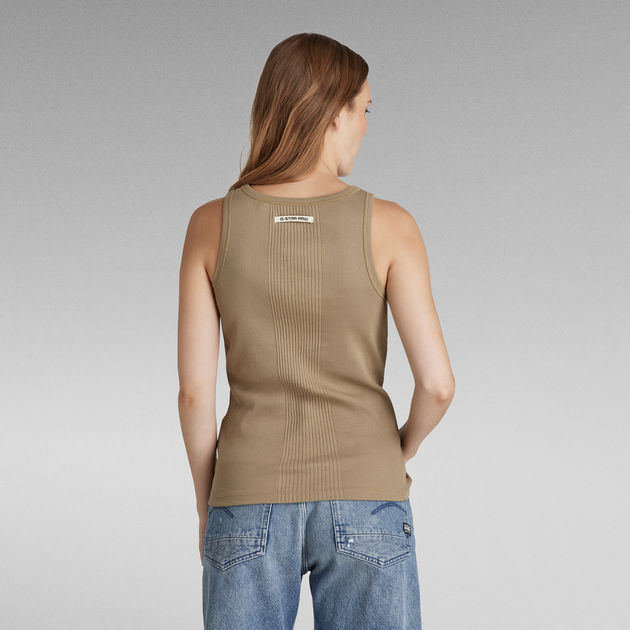 G-STAR RAW Engineered Rib Tank Top T-Shirt Donna 