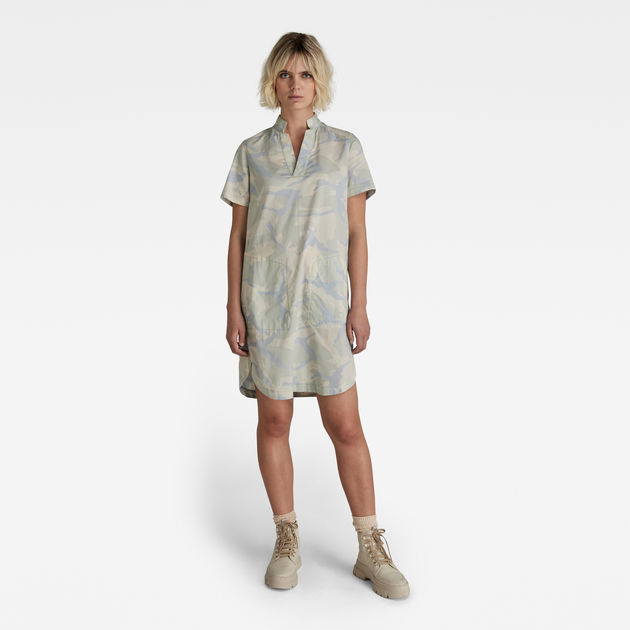 Millery V-Neck Shirt Dress | Multi color | G-Star RAW®