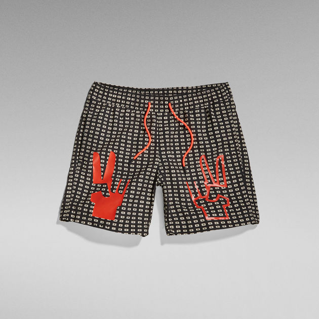 Short de bain Dirik Rectangle Allover Multi couleur G STAR CA