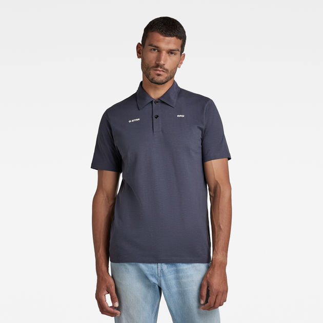 blue men polo