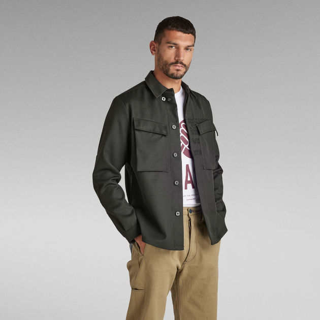 G-STAR RAW E JACKET ミリタリー E Combat Jacket 2 in 1 | Grey | G-STAR® US