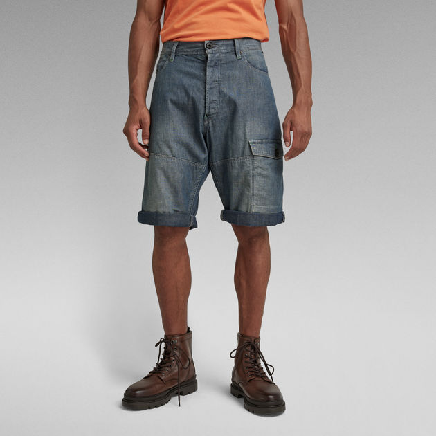 G-Star RAW Bearing Cargo Shorts in het Blauw voor heren Heren Kleding voor voor Shorts voor Cargoshorts 