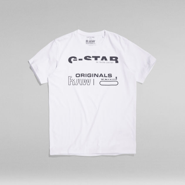 Uitvoeren glas Met opzet Originals T-Shirt | White | G-Star RAW®