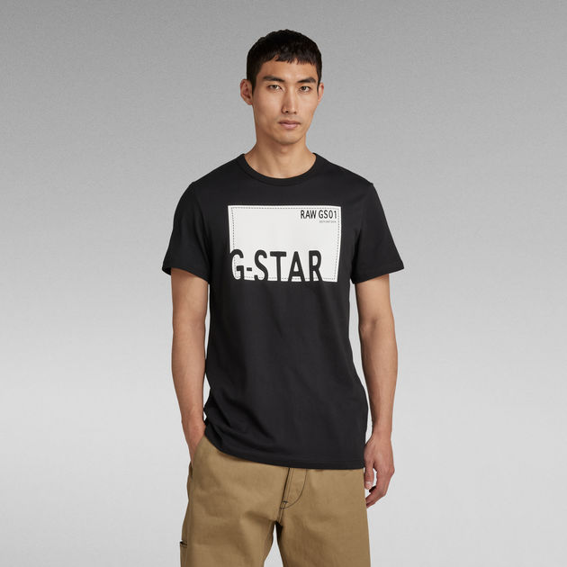 送料込★G-Star★リブネック Graphic 8 Tシャツ Graphic 8 T-Shirt | Black | G-STAR® US