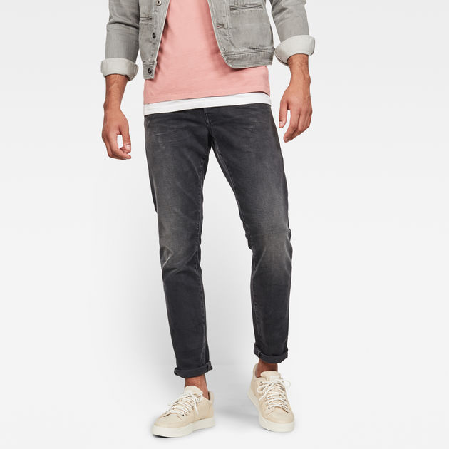 g star 3301 tapered jeans grey